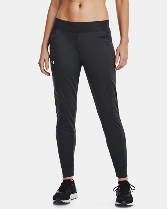 Women's ColdGear® Reactor Run Speedpocket Pants, Gray, pdpMainDesktop image number 0